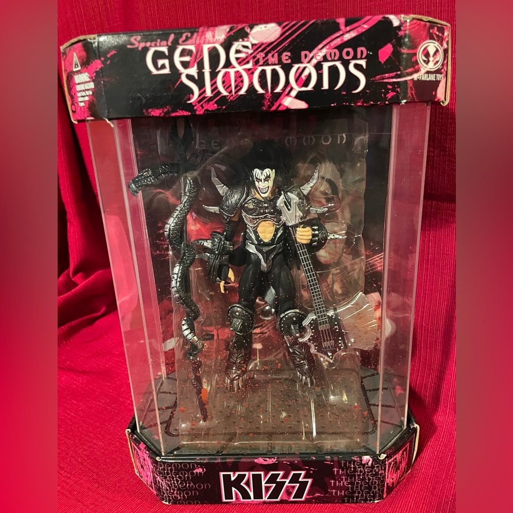 1999 KISS Special Edition Gene Simmons “The Demon” In “Fishtank” Style Display